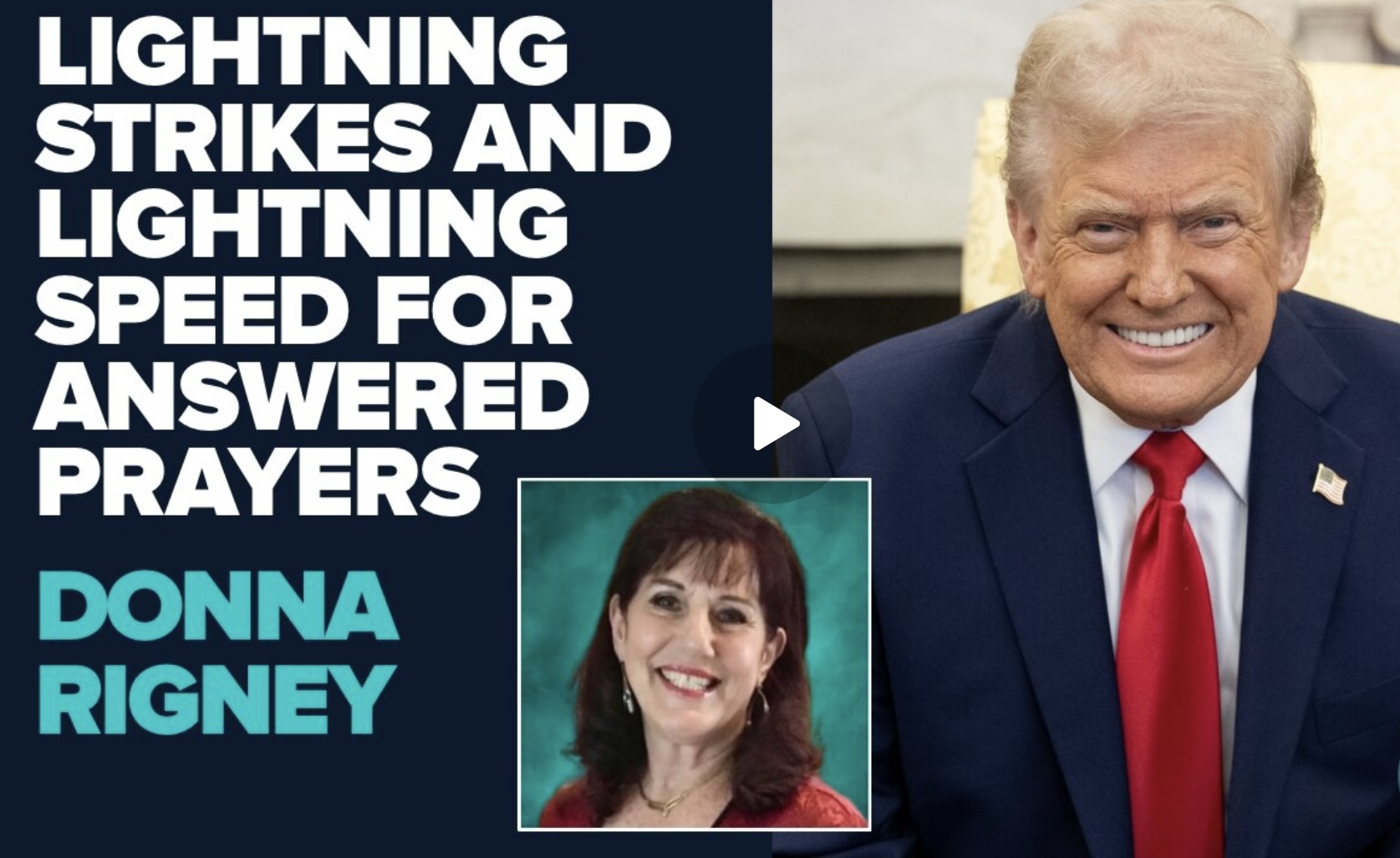 LIGHTNING SPEED FOR ANSWERED PRAYERS—DONNA RIGNEY
